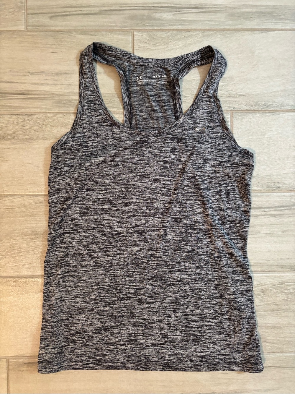 Under Armour Women's Gray Heather Racerback Tank, XS